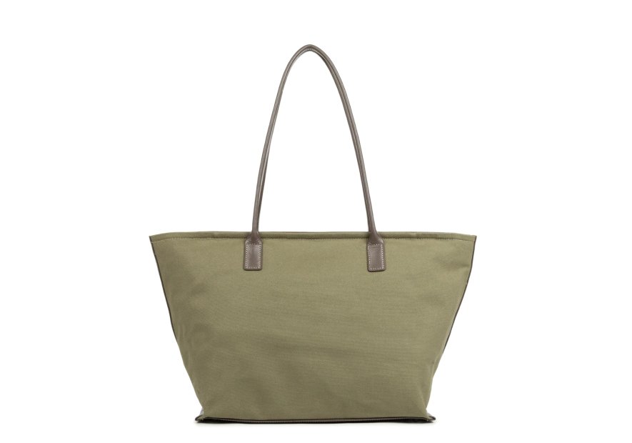 Lancaster 518-050 - COTON - KAKI sac shopping format a4 lancaster canvas kba shopping