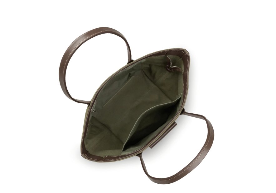 Lancaster 518-050 - COTON - KAKI sac shopping format a4 lancaster canvas kba shopping