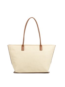 Lancaster 518-050 - COTON - BEIGE COGNAC sac shopping format a4 lancaster canvas kba shopping