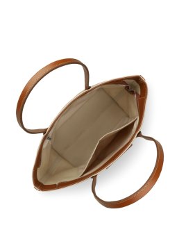 Lancaster 518-050 - COTON - BEIGE COGNAC sac shopping format a4 lancaster canvas kba shopping