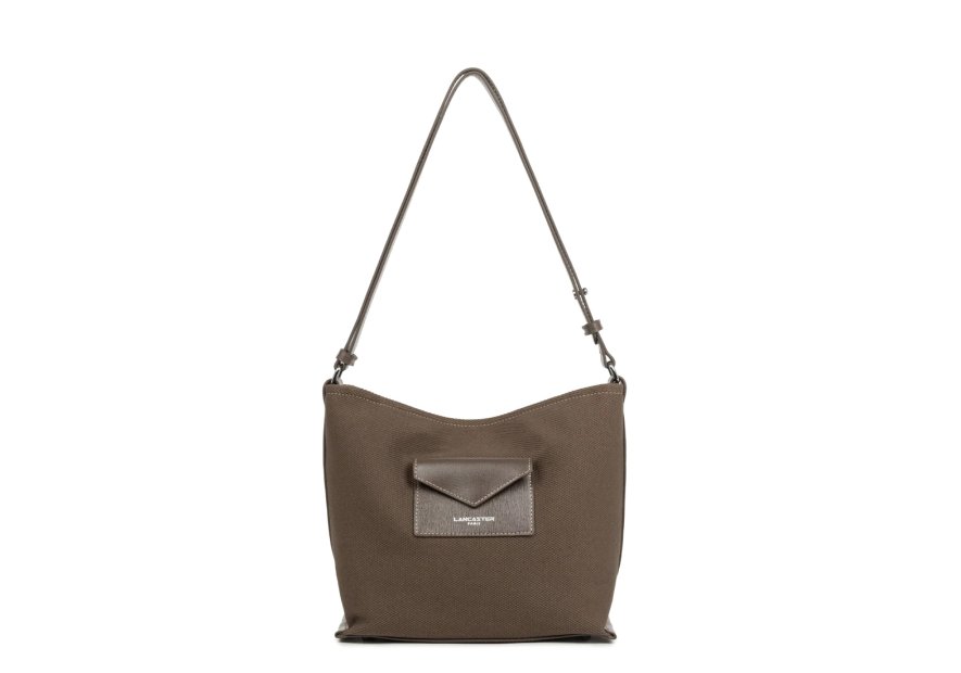 Lancaster 518-051 - COTON CUIR - MARRON sac seau s lancaster canvas kba Sacs à mains