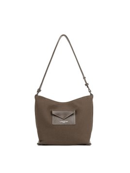 Lancaster 518-051 - COTON CUIR - MARRON sac seau s lancaster canvas kba Sacs à mains