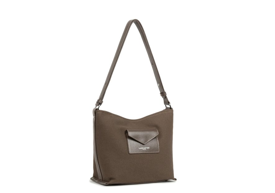 Lancaster 518-051 - COTON CUIR - MARRON sac seau s lancaster canvas kba Sacs à mains