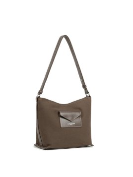 Lancaster 518-051 - COTON CUIR - MARRON sac seau s lancaster canvas kba Sacs à mains