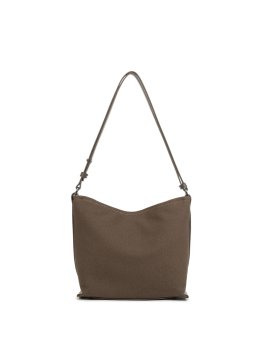 Lancaster 518-051 - COTON CUIR - MARRON sac seau s lancaster canvas kba Sacs à mains