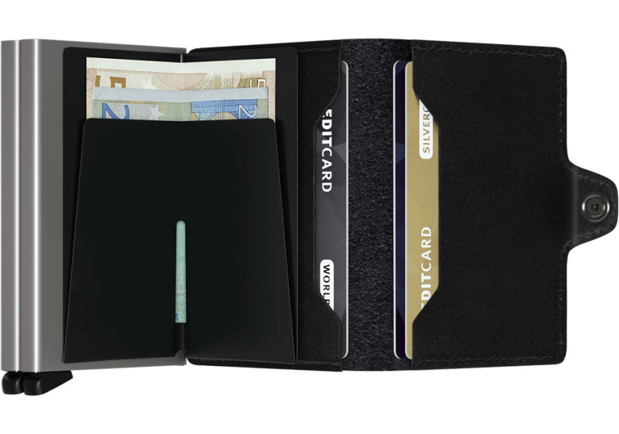 Secrid TO porte cartes twinwallet aluminium et cuir porte cartes