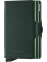 Secrid TO - CUIR DE VACHETTE - GREEN porte cartes twinwallet aluminium et cuir porte-cartes