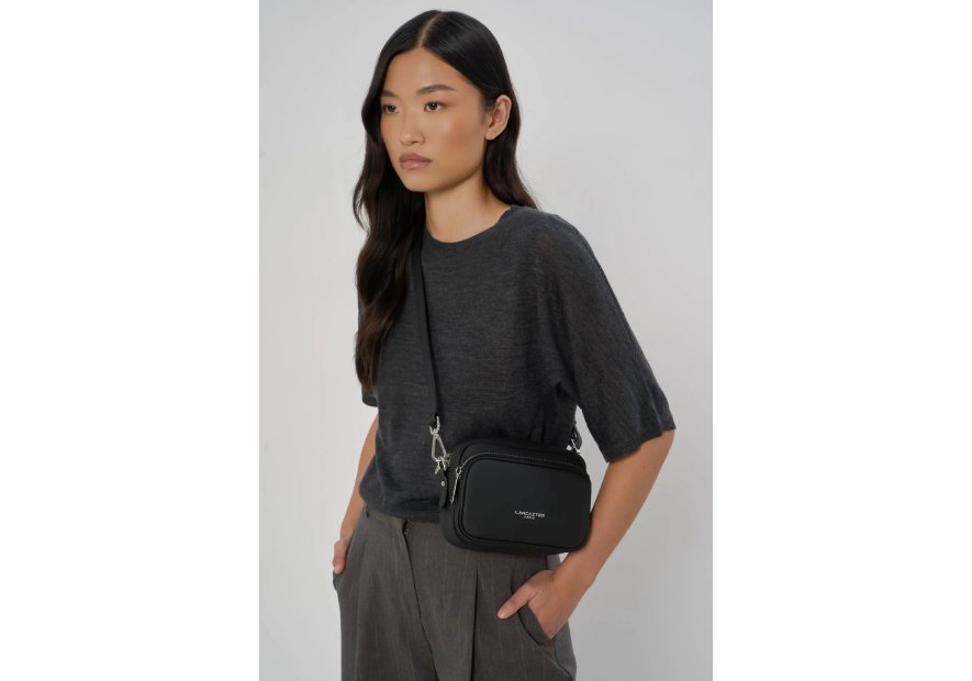 Lancaster 480-067 - CUIR DE VACHETTE - NOI sac bandoulière lancaster donna aria Sacs à mains