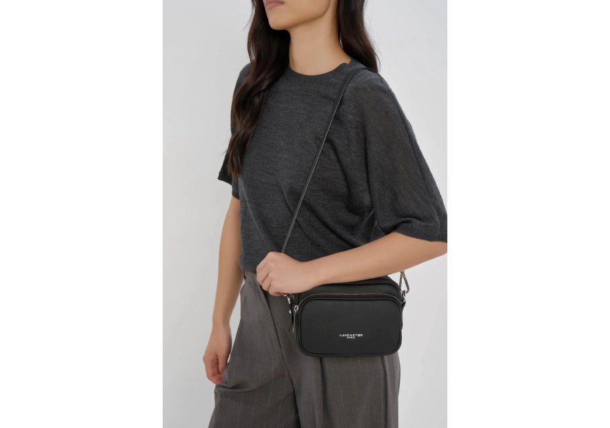 Lancaster 480-067 - CUIR DE VACHETTE - NOI sac bandoulière lancaster donna aria Sacs à mains