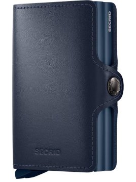 Secrid TO - CUIR DE VACHETTE - NAVY/NAV porte cartes twinwallet aluminium et cuir porte cartes