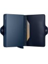 Secrid TO - CUIR DE VACHETTE - NAVY/NAV porte cartes twinwallet aluminium et cuir porte-cartes