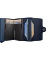 Secrid TO - CUIR DE VACHETTE - NAVY/NAV porte cartes twinwallet aluminium et cuir porte-cartes