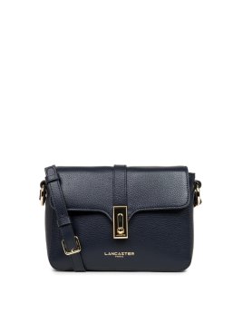 Lancaster 547-40 - CUIR DE VACHETTE - BLEU sac rabat s lancaster foulonné milano Sacs à mains