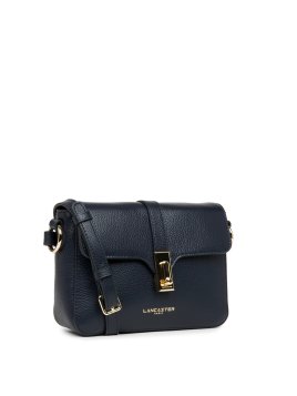 Lancaster 547-40 - CUIR DE VACHETTE - BLEU sac rabat s lancaster foulonné milano Sacs à mains