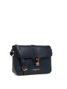 Lancaster 547-40 - CUIR DE VACHETTE - BLEU sac rabat s lancaster foulonné milano sacs-a-mains