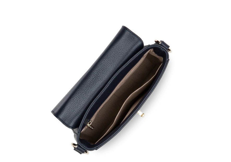 Lancaster 547-40 - CUIR DE VACHETTE - BLEU sac rabat s lancaster foulonné milano Sacs à mains