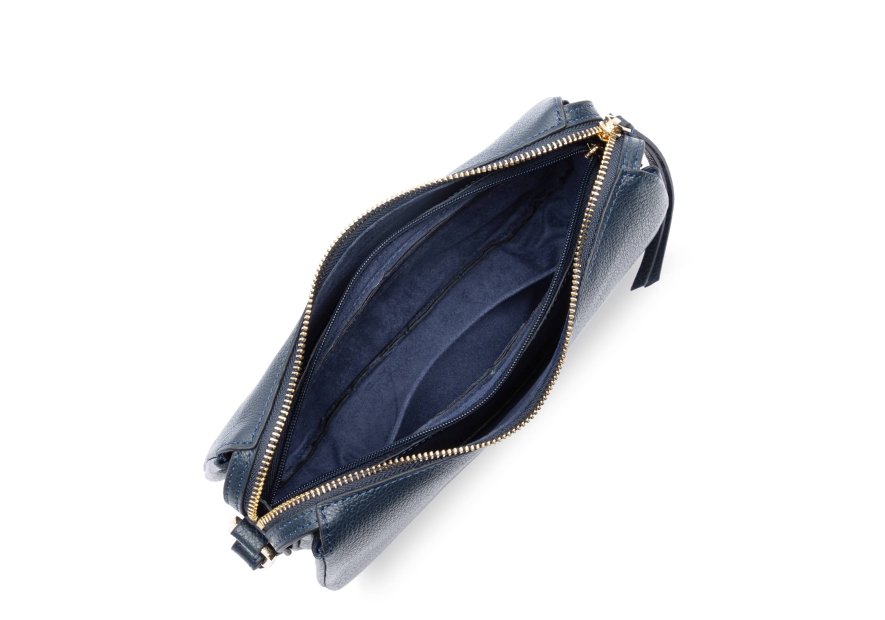 Lancaster 529-94 - CUIR DE VACHETTE - BLEU sac banane s lancaster dune Sacs à mains