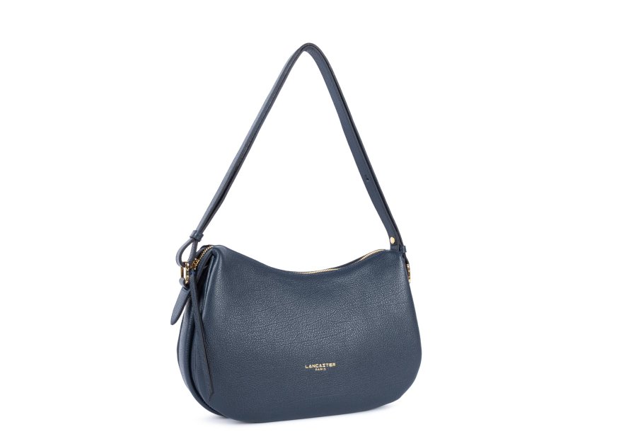 Lancaster 529-95 - CUIR DE VACHETTE - BLEU sac besace m lancaster dune Sacs à mains