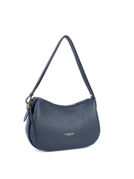 Lancaster 529-95 - CUIR DE VACHETTE - BLEU sac besace m lancaster dune Sacs à mains