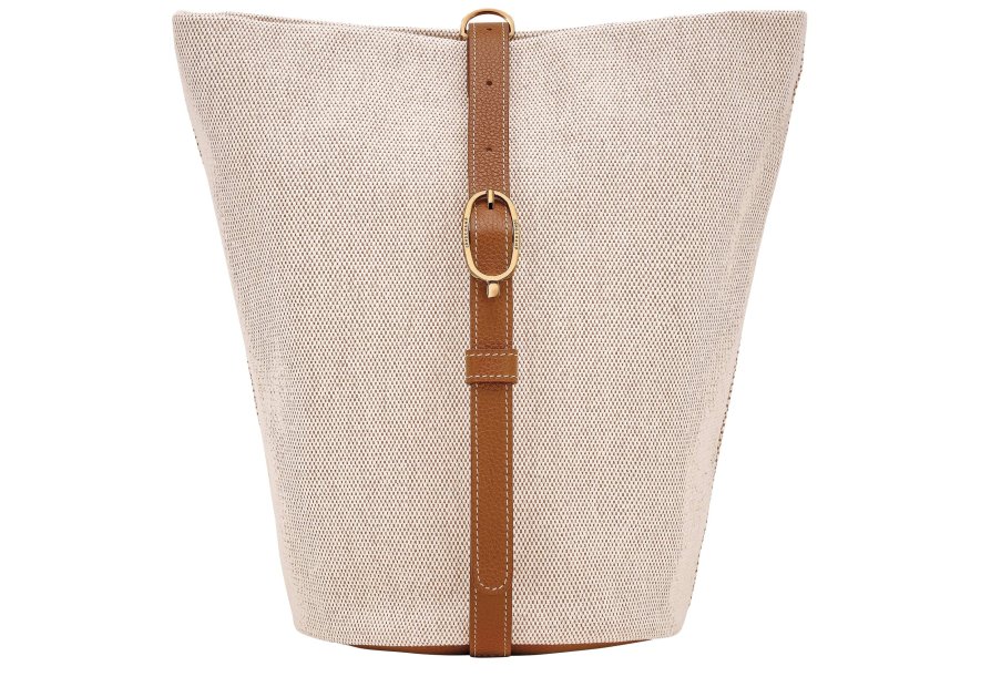 Longchamp 10367HJG - TOILE/CUIR - BRUN sac monobretelle longchamp le foulonné toile Sacs à mains