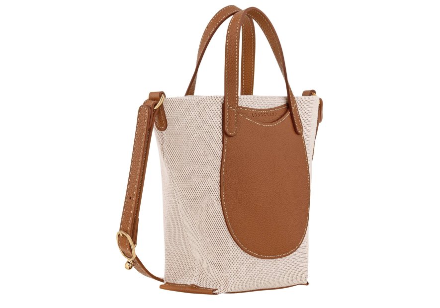 Longchamp 10368HJG - TOILE/CUIR - CARAMEL sac cabas longchamp le foilonne toile Sacs à mains