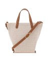 Longchamp 10368HJG - TOILE/CUIR - CARAMEL sac cabas longchamp le foilonne toile sacs-a-mains