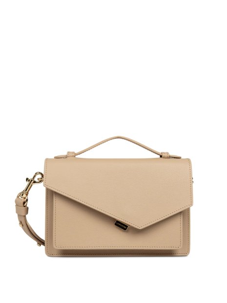 Lancaster 480-010 - CUIR DE VACHETTE - BEI sac rabat lancaster zoé sacs-a-mains