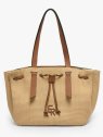 etrier EBRS150L - PAILLE/CUIR - CAMEL sac cabas l etrier brumby sac-a-main-shopping-toile-ou-cuir