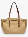 etrier EBRS150L - PAILLE/CUIR - CAMEL sac cabas l etrier brumby sac-a-main-shopping-toile-ou-cuir