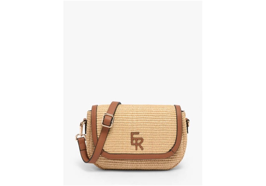 etrier EBRS198M - PAILLE/CUIR - CAMEL sac à main porté travers etrier brumby Sacs à mains