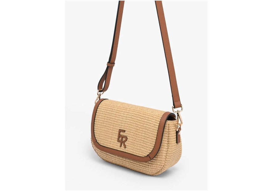 etrier EBRS198M - PAILLE/CUIR - CAMEL sac à main porté travers etrier brumby Sacs à mains