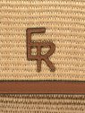 etrier EBRS198M - PAILLE/CUIR - CAMEL sac à main porté travers etrier brumby sacs-a-mains
