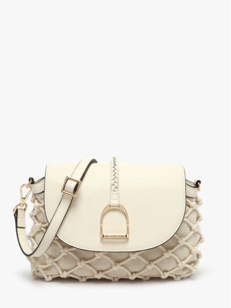 etrier ESAR206M - TOILE/CUIR - CRAIE sac porté travers étrier sahara Sacs à mains