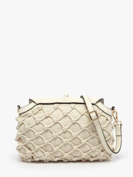 etrier ESAR206M - TOILE/CUIR - CRAIE sac porté travers étrier sahara Sacs à mains