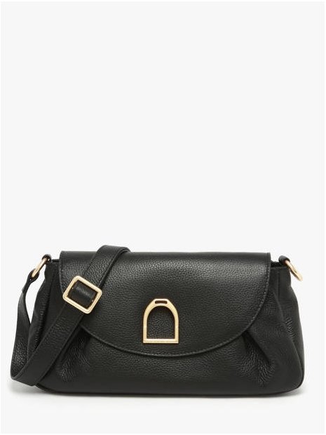 etrier ESHA163M - CUIR - NOIR sac porté travers etrier shadow sacs-a-mains
