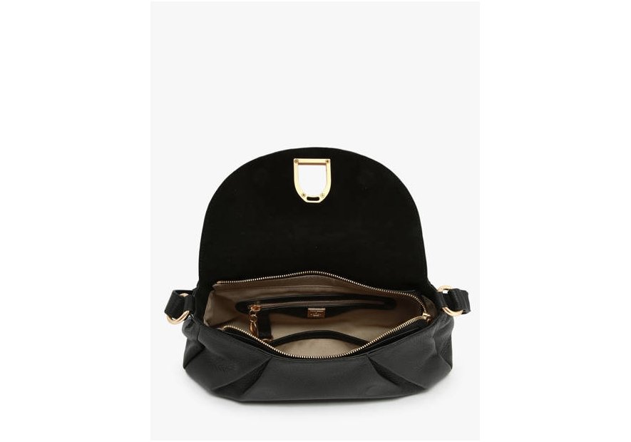 etrier ESHA163M - CUIR - NOIR sac porté travers etrier shadow Sacs à mains