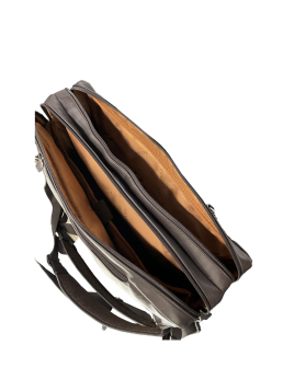 Katana 81617 - CUIR DE VACHETTE - CHOCO katana porte document/ sac à dos en cuir Sac business