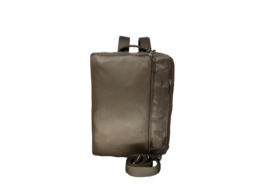 Katana 81617 - CUIR DE VACHETTE - CHOCO katana porte document/ sac à dos en cuir Sac business