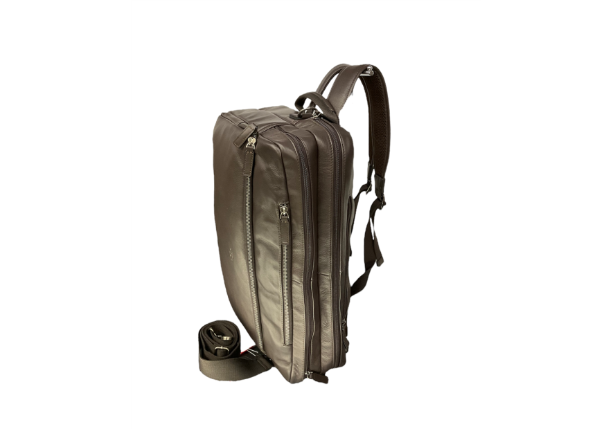 Katana 81617 - CUIR DE VACHETTE - CHOCO katana porte document/ sac à dos en cuir Sac business