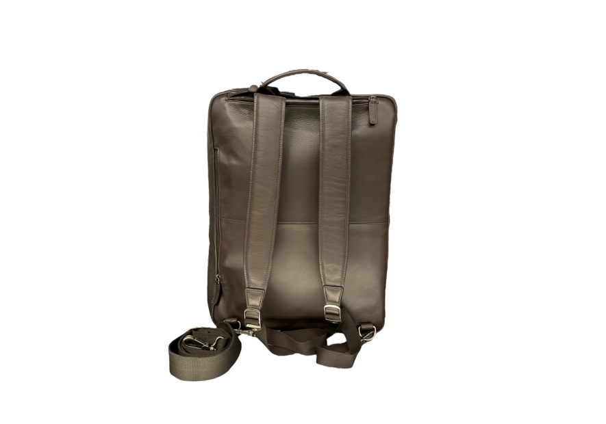 Katana 81617 - CUIR DE VACHETTE - CHOCO katana porte document/ sac à dos en cuir Sac business