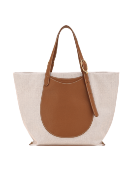 Longchamp 10366HJG - TOILE/CUIR - CARAMEL cabas longchamp le foulonné toile shopping