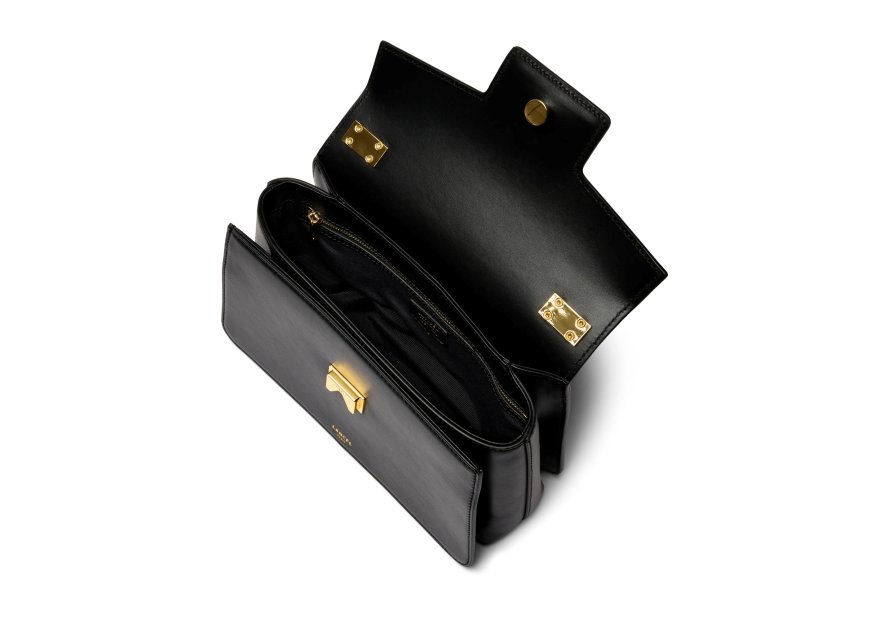 Lancel A14016 - CUIR DE VACHETTE - NOIR sac porté main l lancel angèle de lancel Sacs à mains