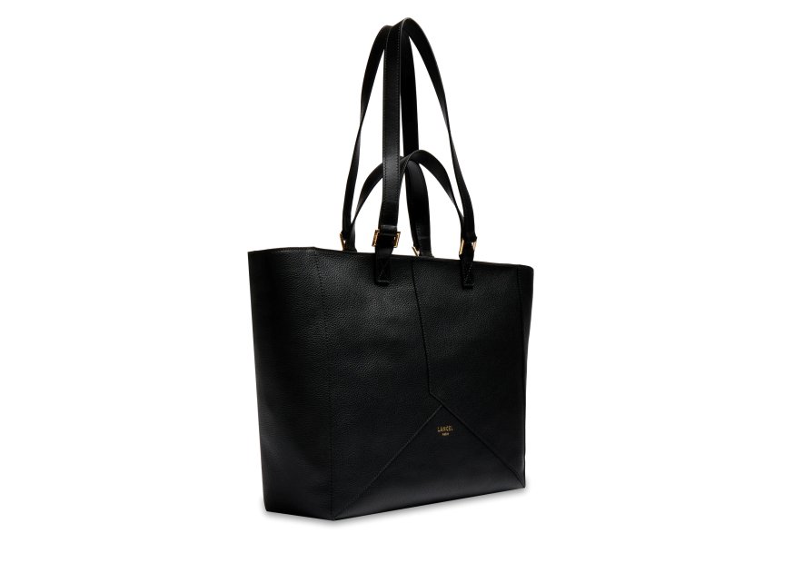 Lancel A14021 - CUIR DE VACHETTE - NOIR sac cabas 15.6" m lancel enveloppe Sacs à mains