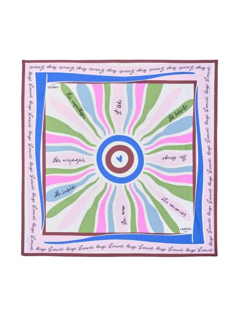 Lancel A14135 - SOIE - MULTICOLORE carré de soie lancel carre-de-soie