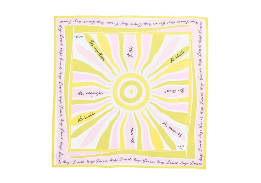 Lancel A14135 - SOIE - MCO TROPICAL carré de soie lancel carre de soie