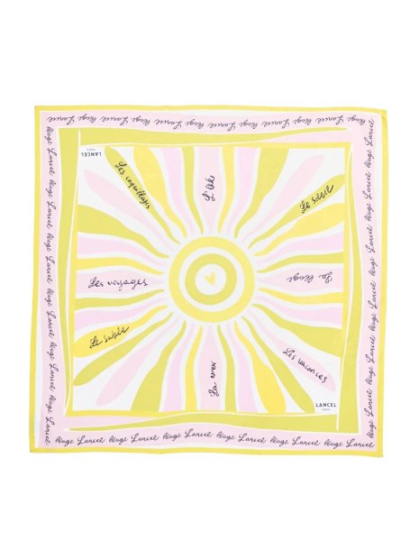 Lancel A14135 - SOIE - MCO TROPICAL carré de soie lancel carre-de-soie
