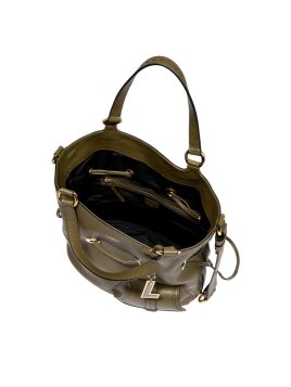 Lancel A10110 - CUIR DE VACHETTE - KAKI Premier flirt M de Lancel - Sac seau Sacs à mains