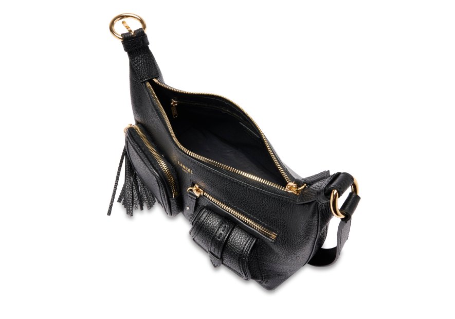 Lancel A14037 - CUIR DE VACHETTE - NOIR sac multipoches s lancel premier flirt Sacs à mains