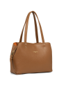 Lancaster 470-47 Foulonné Double - Sac shopping sac-a-main-shopping-toile-ou-cuir