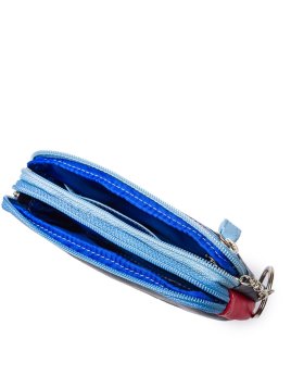 mywalit 1265 porte-monnaie à double zip en cuir petit format Porte-monnaie Femme